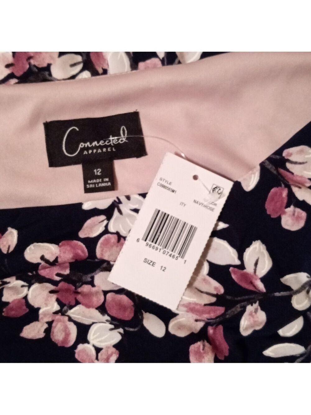Connected Apparel Floral Sheath Dress Size 12 - Picture 3 of 7